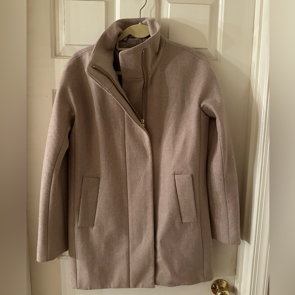 J Crew Factory Wool blend coat, lined. Size 4.